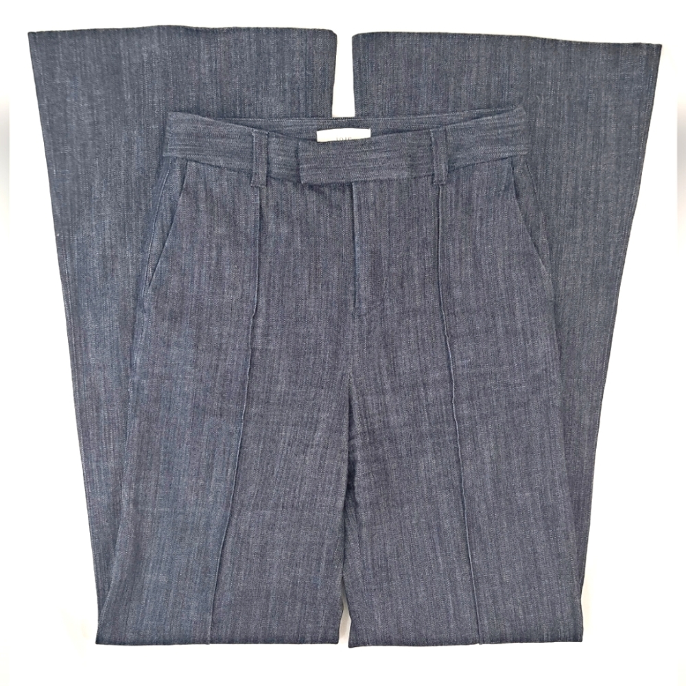 Joie Sylvana Denim High Waist Flare Jeans Dark Indigo